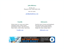 Tablet Screenshot of johnwhitney.com